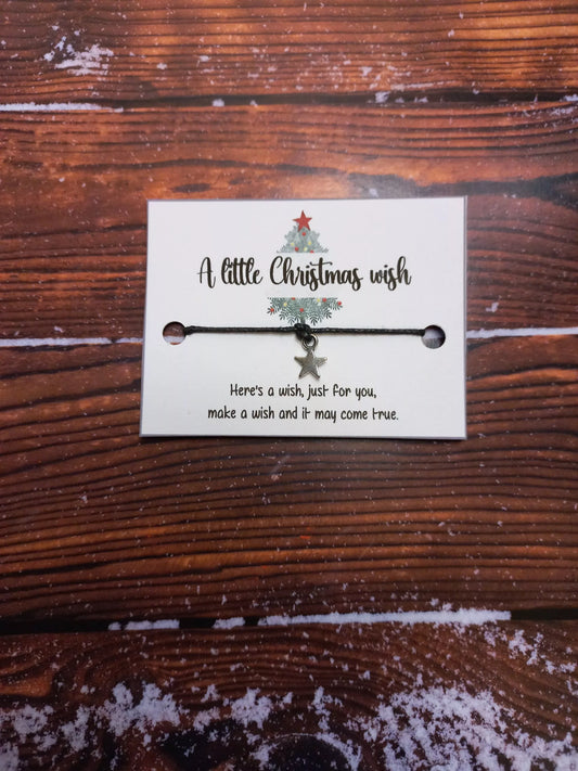 A little Christmas tree wish mini wish bracelets (WB1068)