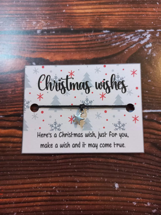 5, 10, 20, Christmas mini wish bracelets (WB1092)