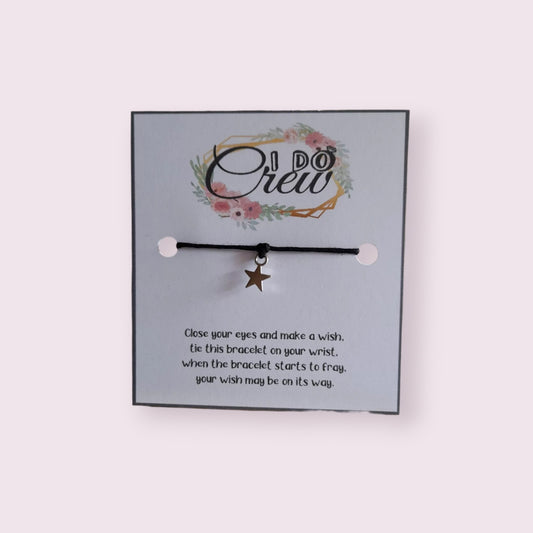 20 x I do crew hen party mini  wish bracelets (WB729)