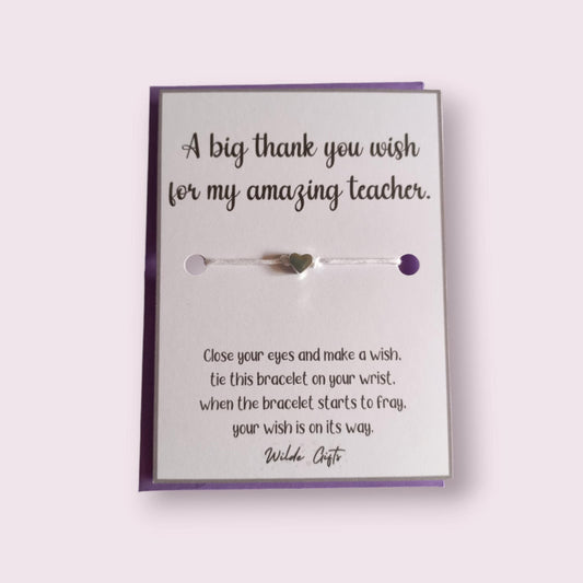 Amazing teacher wish bracelet (WB733)