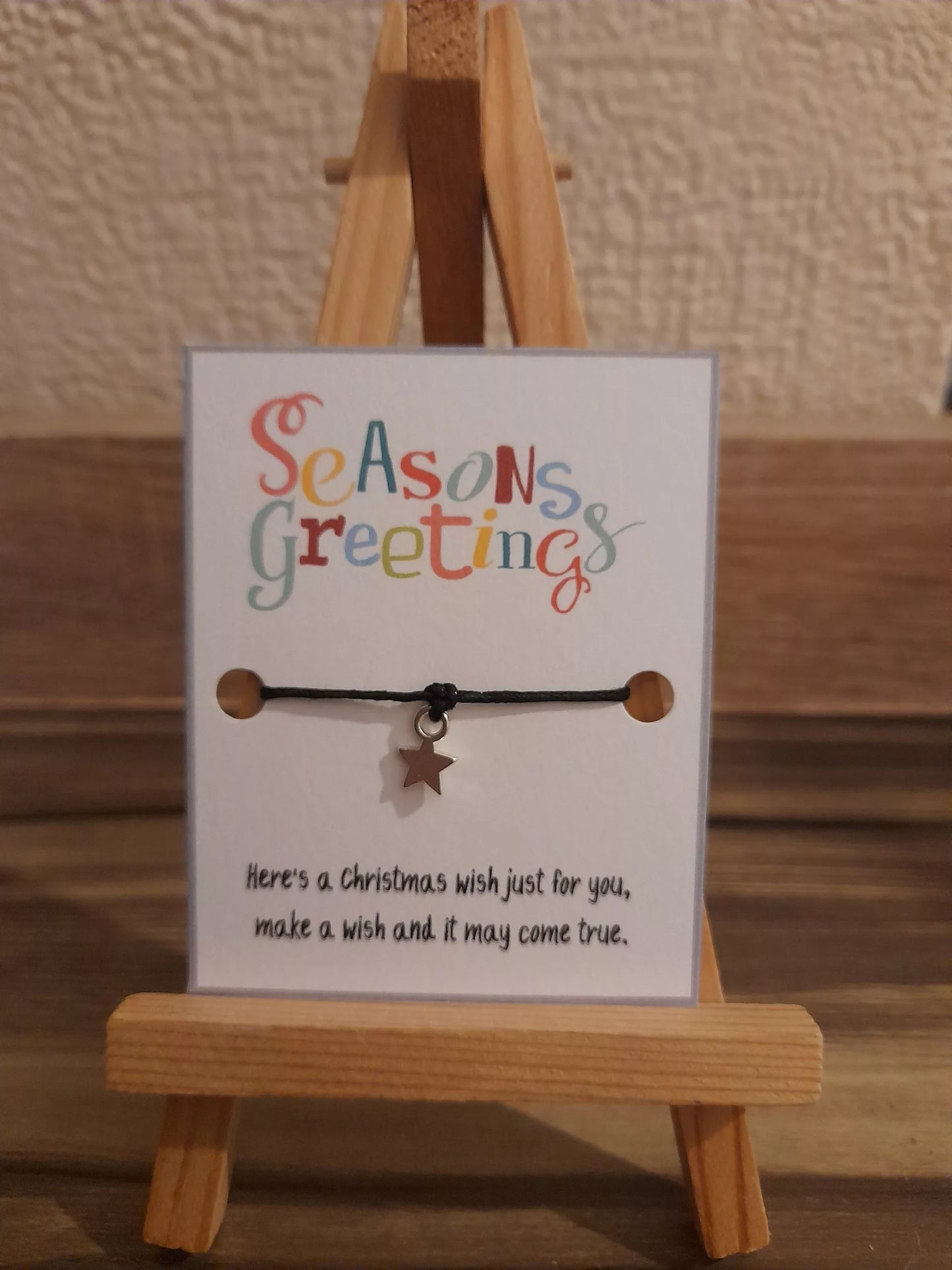 20 x Seasons greetings mini wish bracelets (WB609)