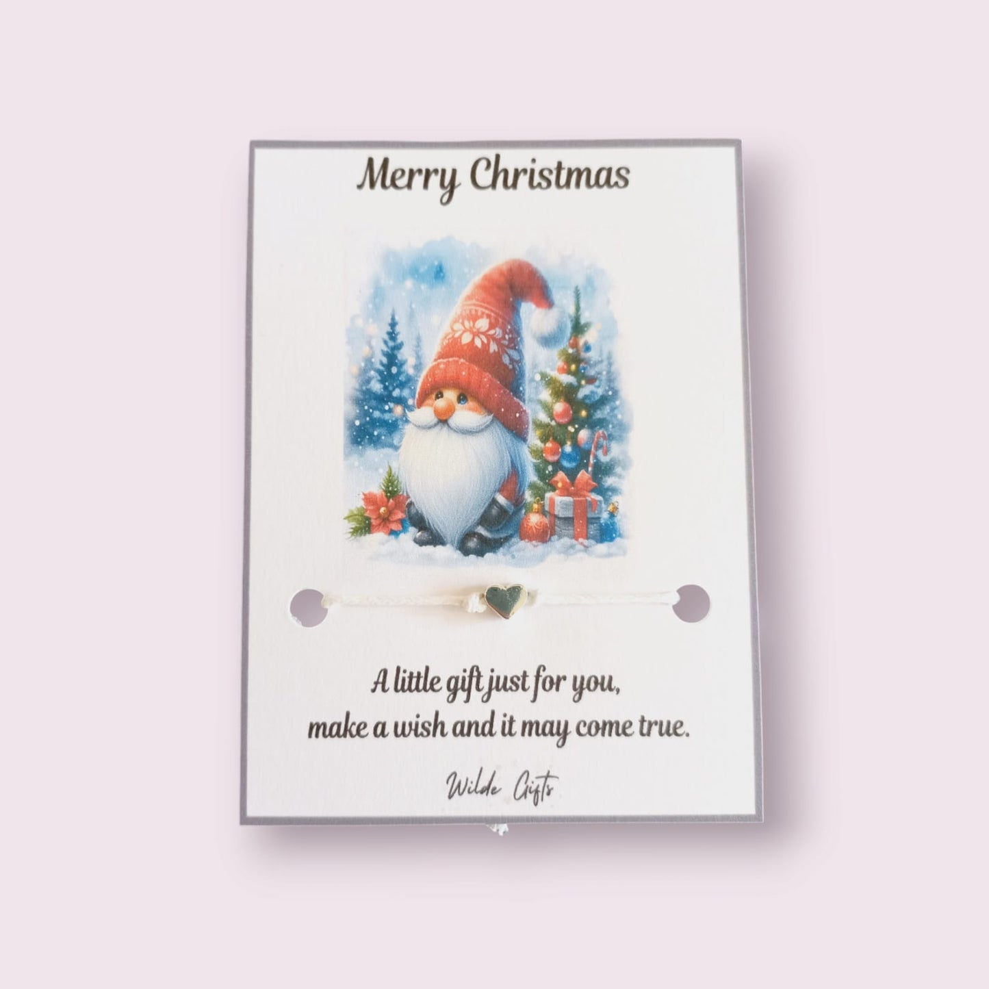 Gnome Christmas wish bracelet (wb1296) image 0