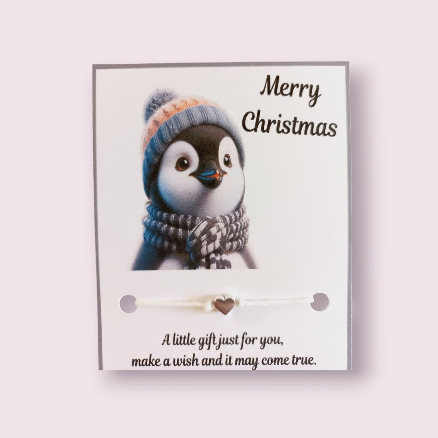 Merry Christmas penguin wish bracelet (wb1280) image 3