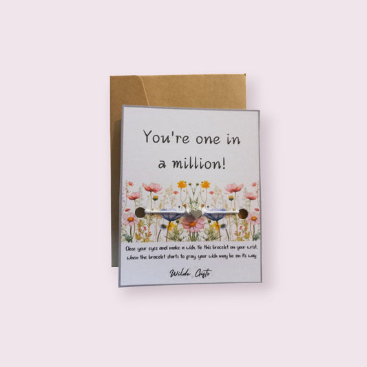 You're one in a million wish bracelet (WB1252) image 0