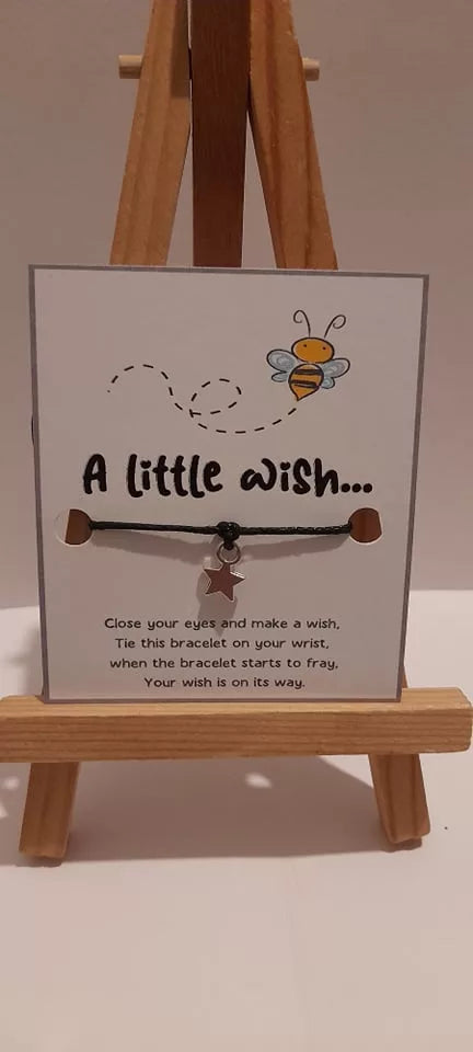 20 x Bee Mini Wish Bracelets (WB404) image 0