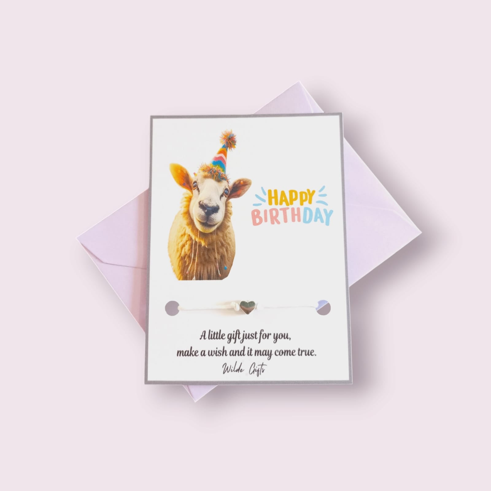 Happy Birthday sheep wish bracelet (wb1284) image 1