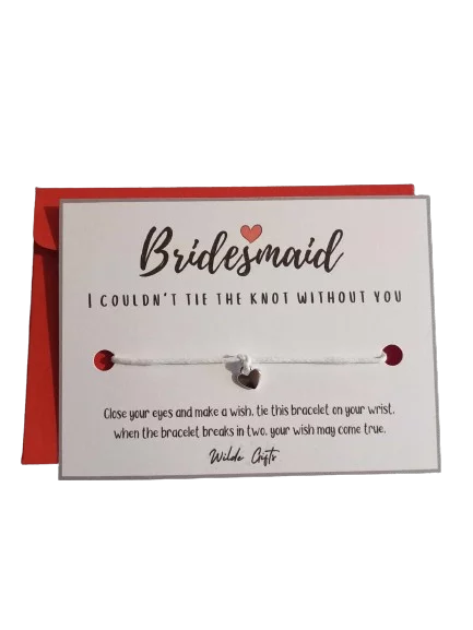 Bridesmaid wish bracelet (wb1218)