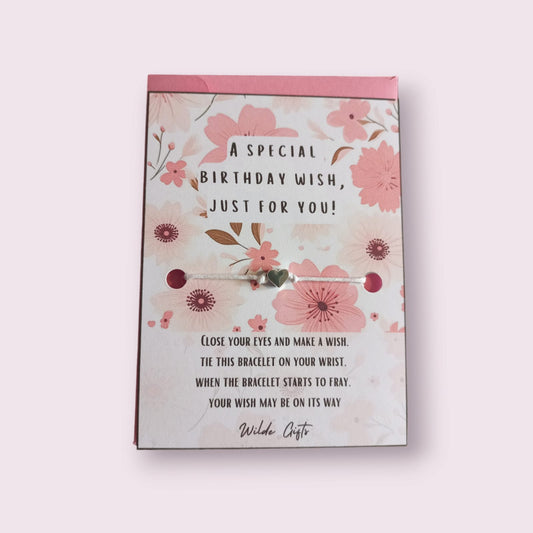 Floral birthday wish bracelet (wb1221) image 0