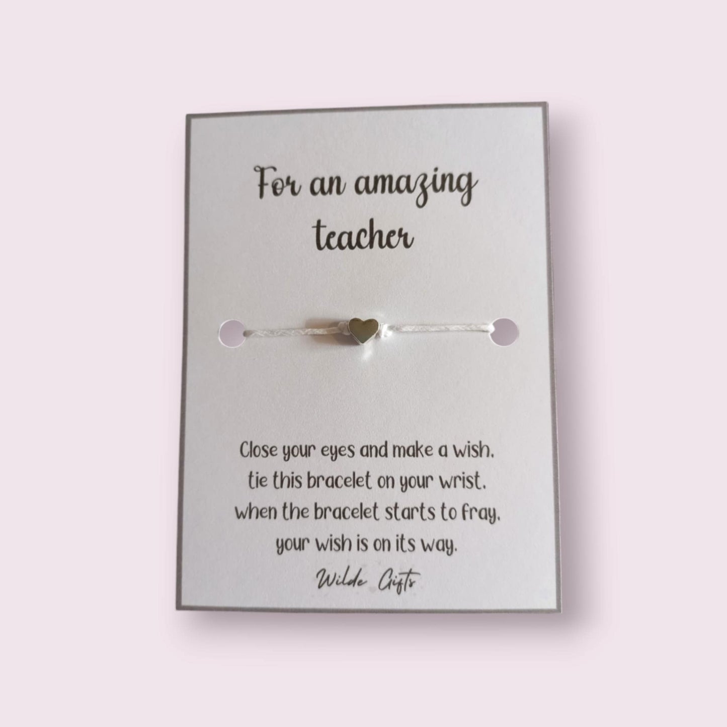 for an amazing teacher wish bracelet (WB735)