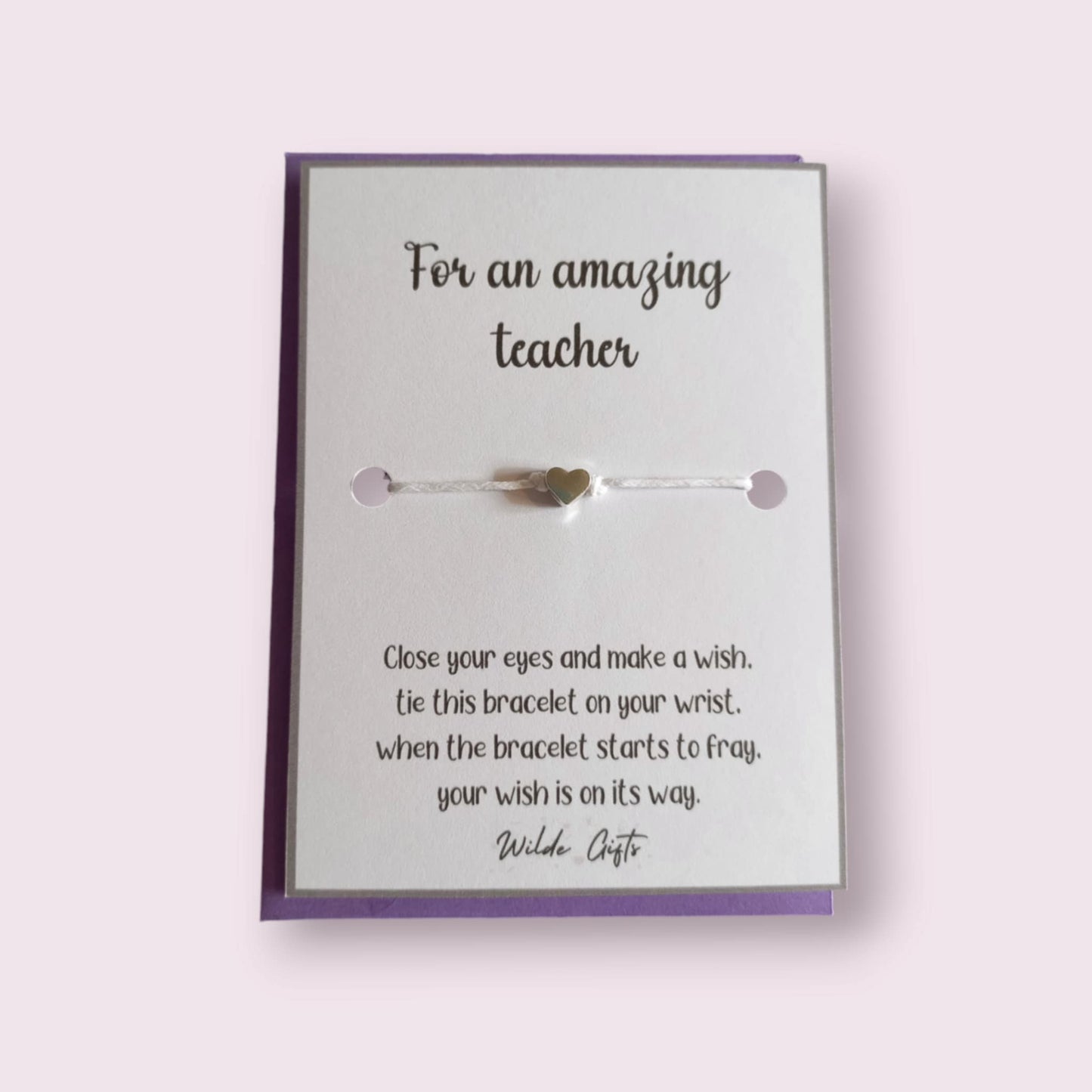 for an amazing teacher wish bracelet (WB735)