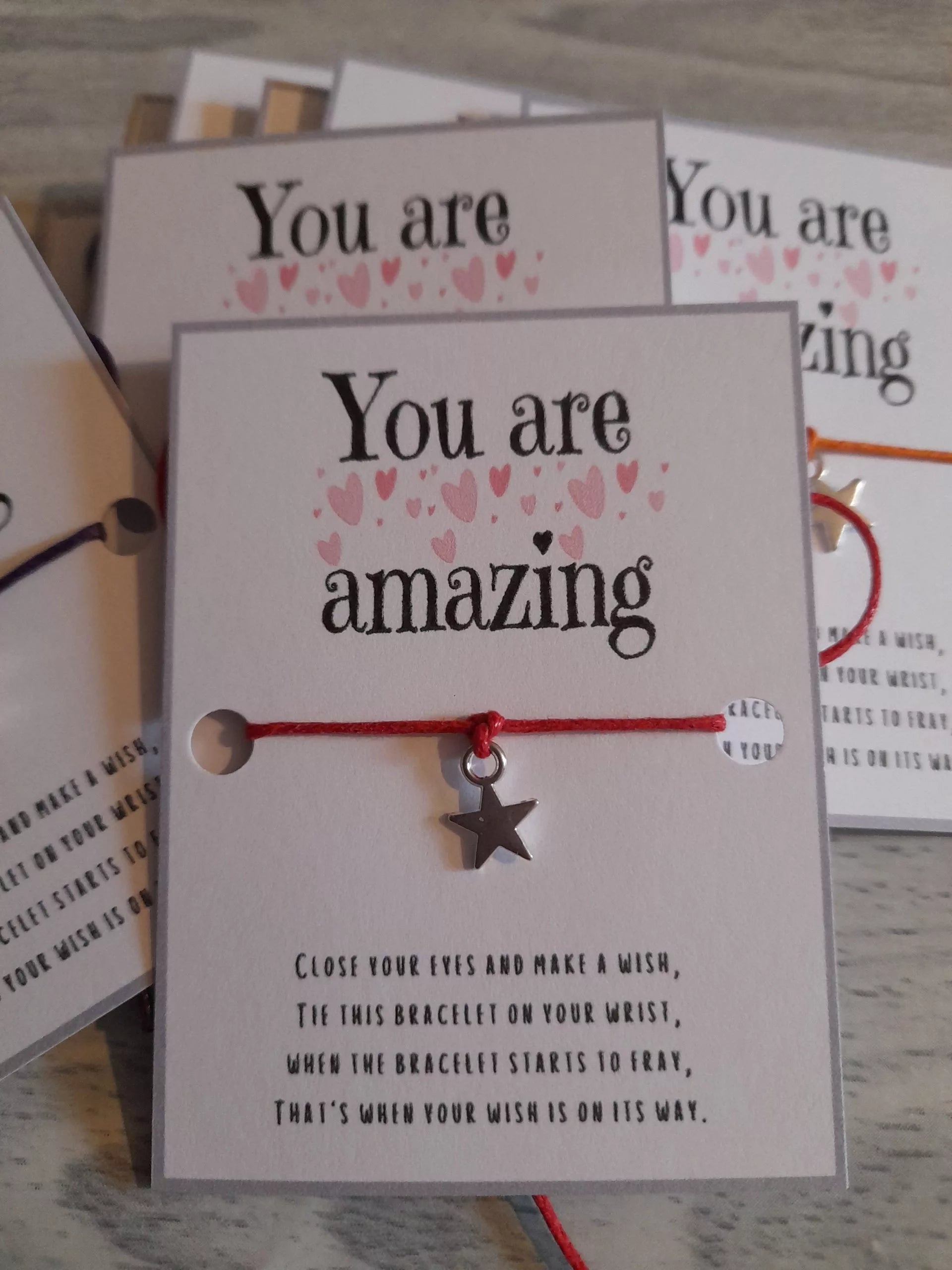 10 x you are amazing wish bracelets (WB951) image 0