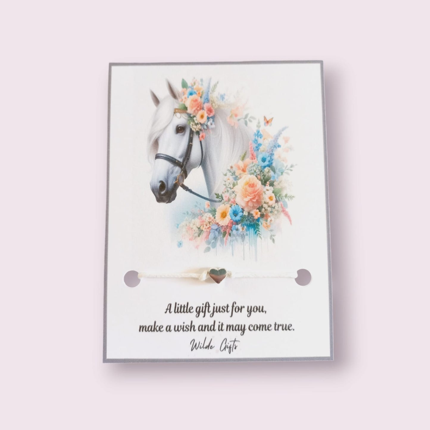 Floral Horse wish bracelet (wb1288) image 0