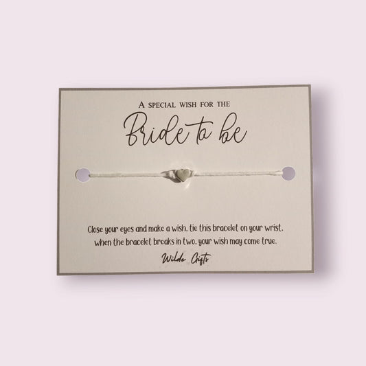 Bride to be wish bracelet (bride charm) (WB985) image 1