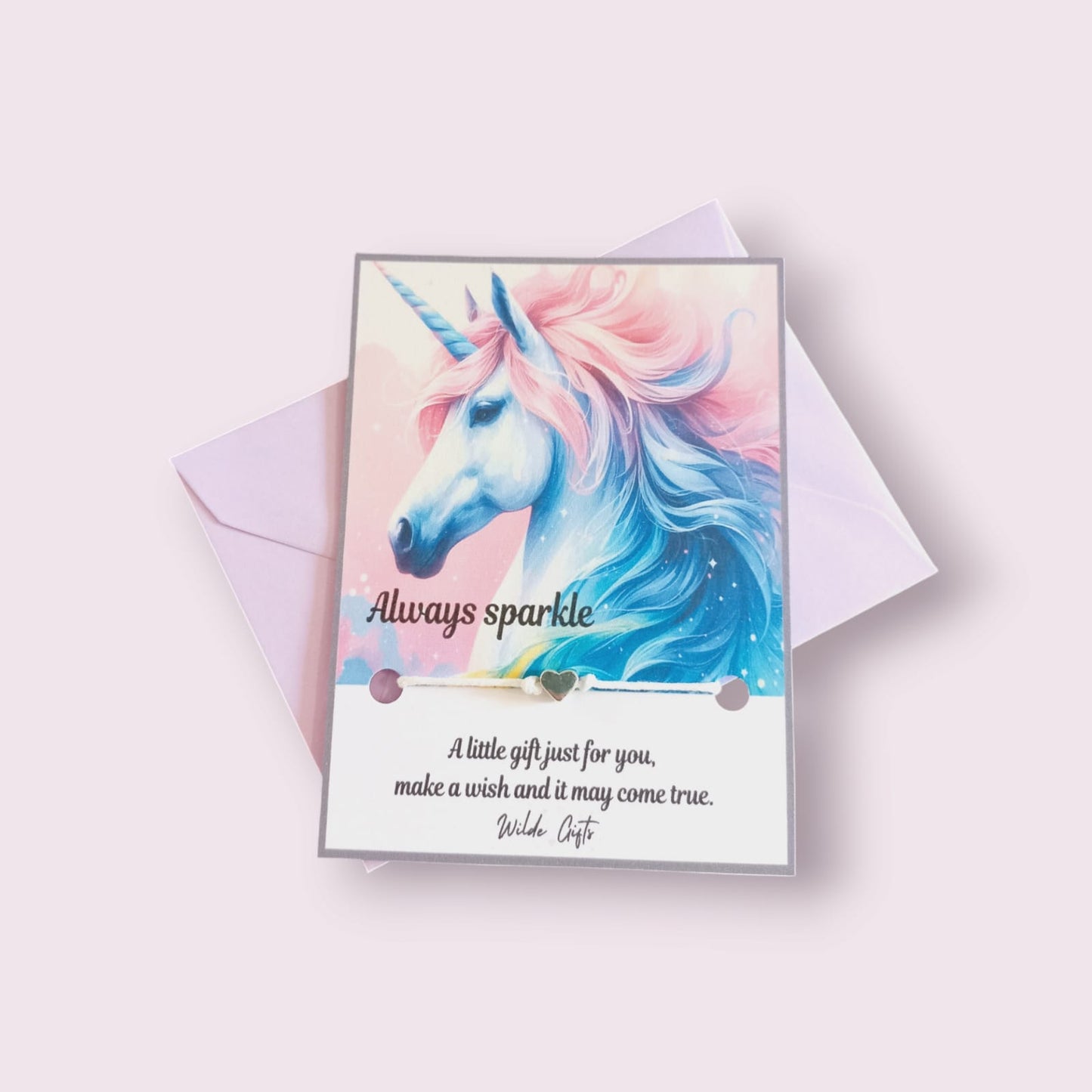 Always sparkle Unicorn wish bracelet (wb1292) image 1