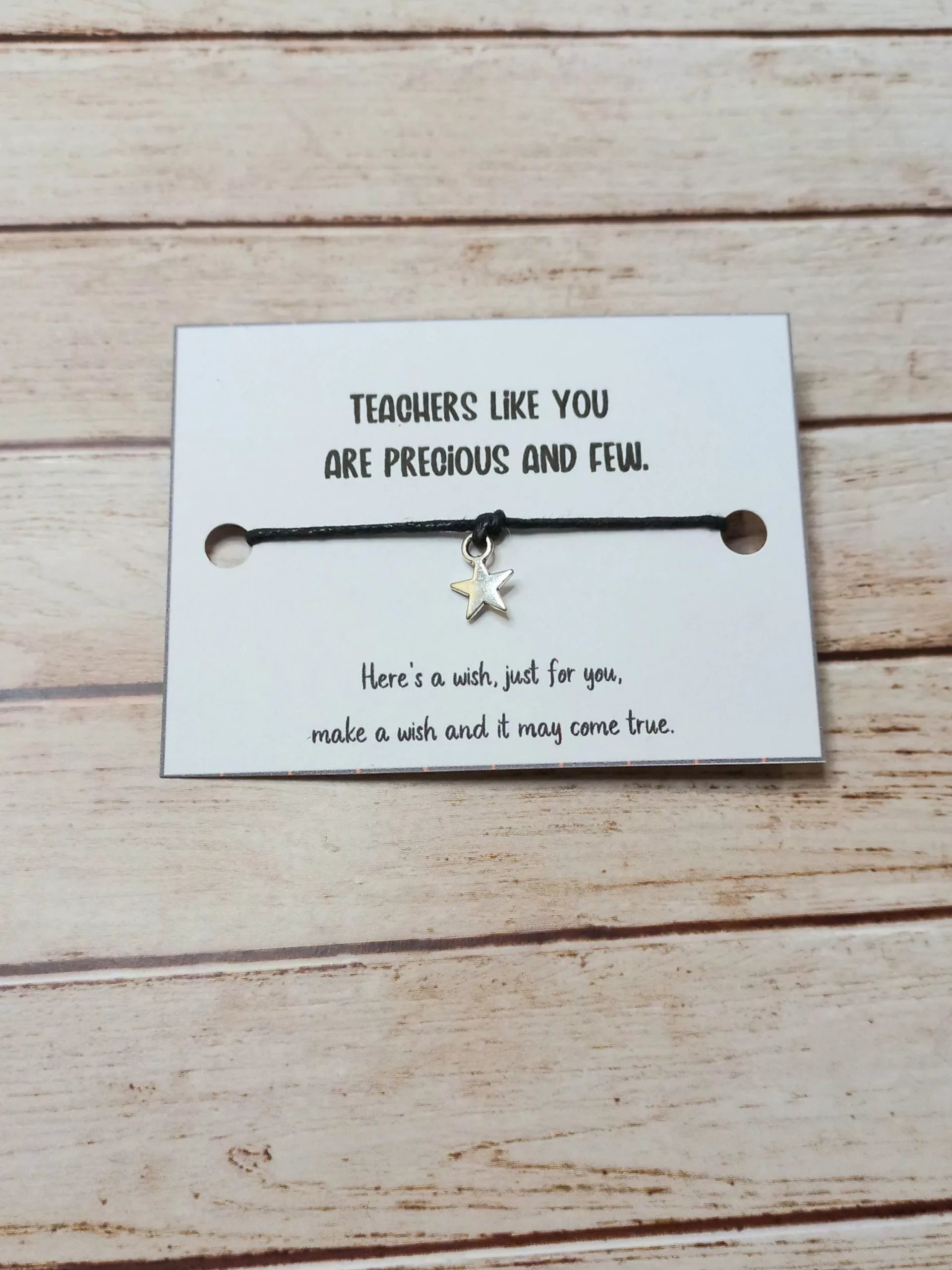 Teachers like you are precious and few wish bracelet (wb1146) image 0