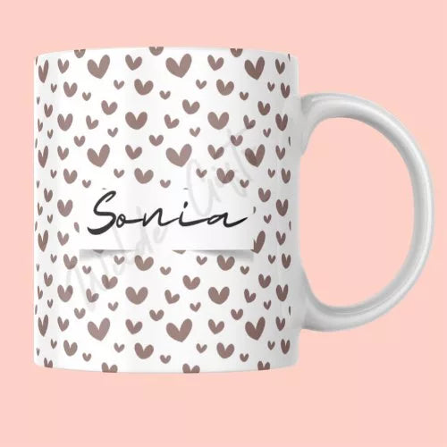 Personalised heart 11oz Mug image 0