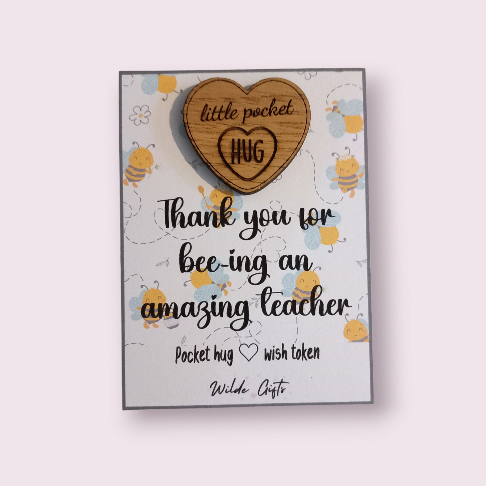 Amazing teacher pocket hug - Wilde Gifts 