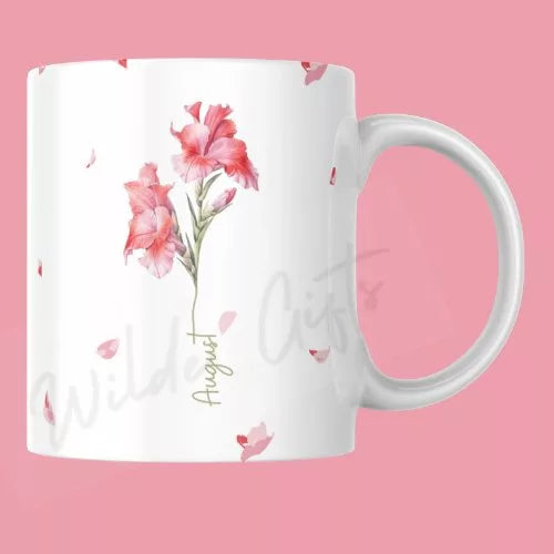 August Birthflower 11oz Mug - Wilde Gifts 