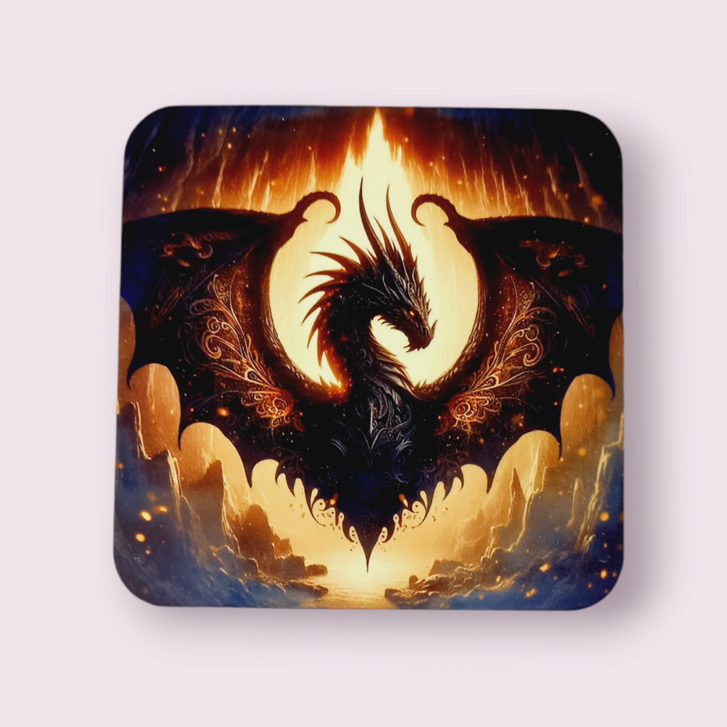 Black dragon Coaster - Wilde Gifts 