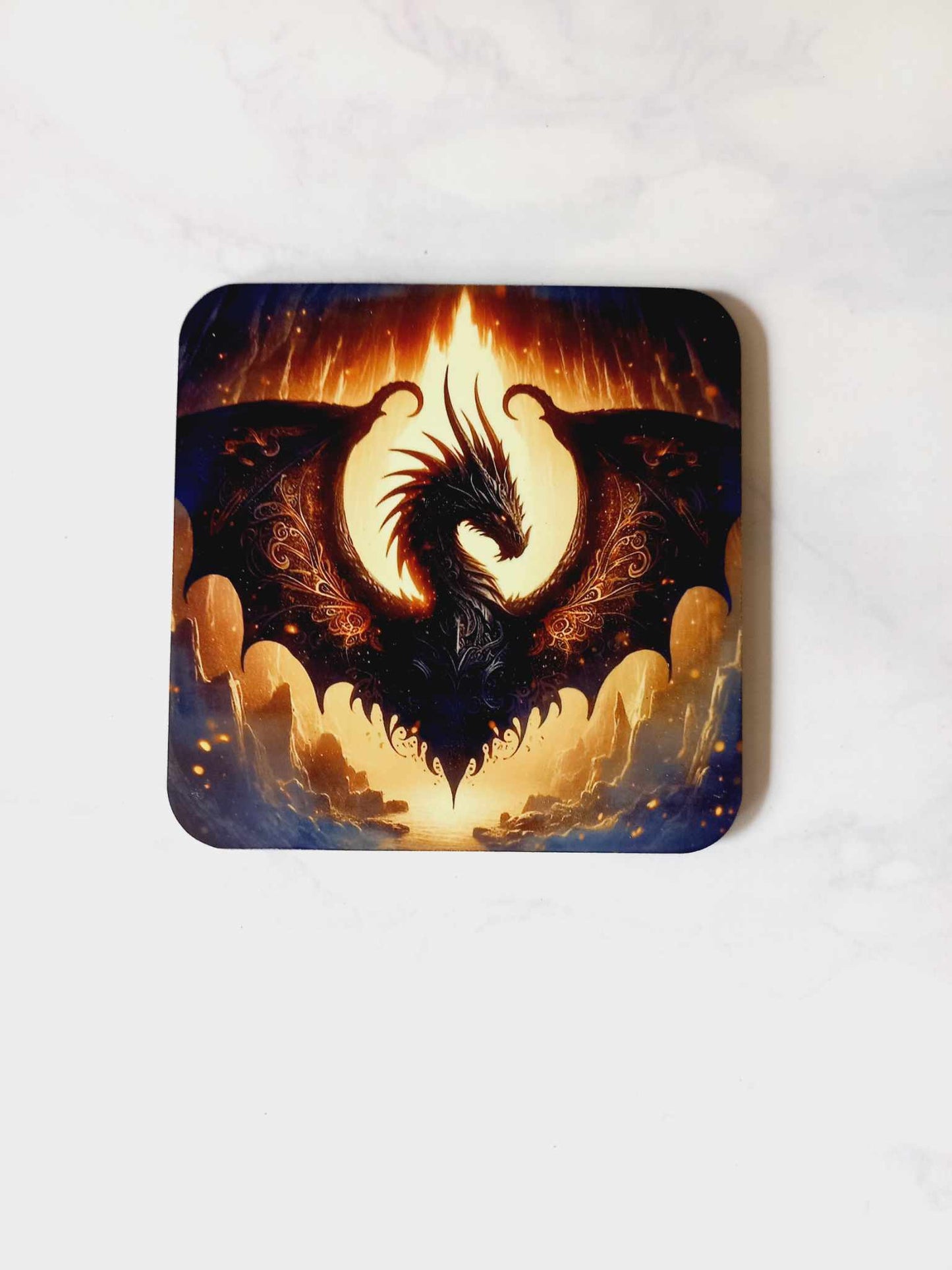 Black dragon Coaster - Wilde Gifts 