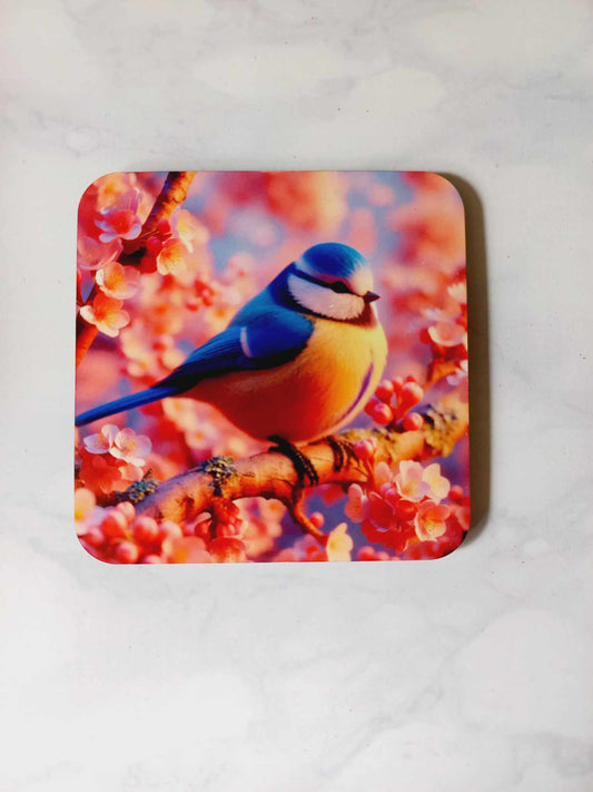 Bluetit Coaster - Wilde Gifts Coaster