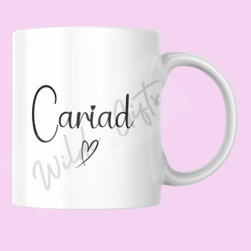 Cariad welsh 11oz Mug - Wilde Gifts 