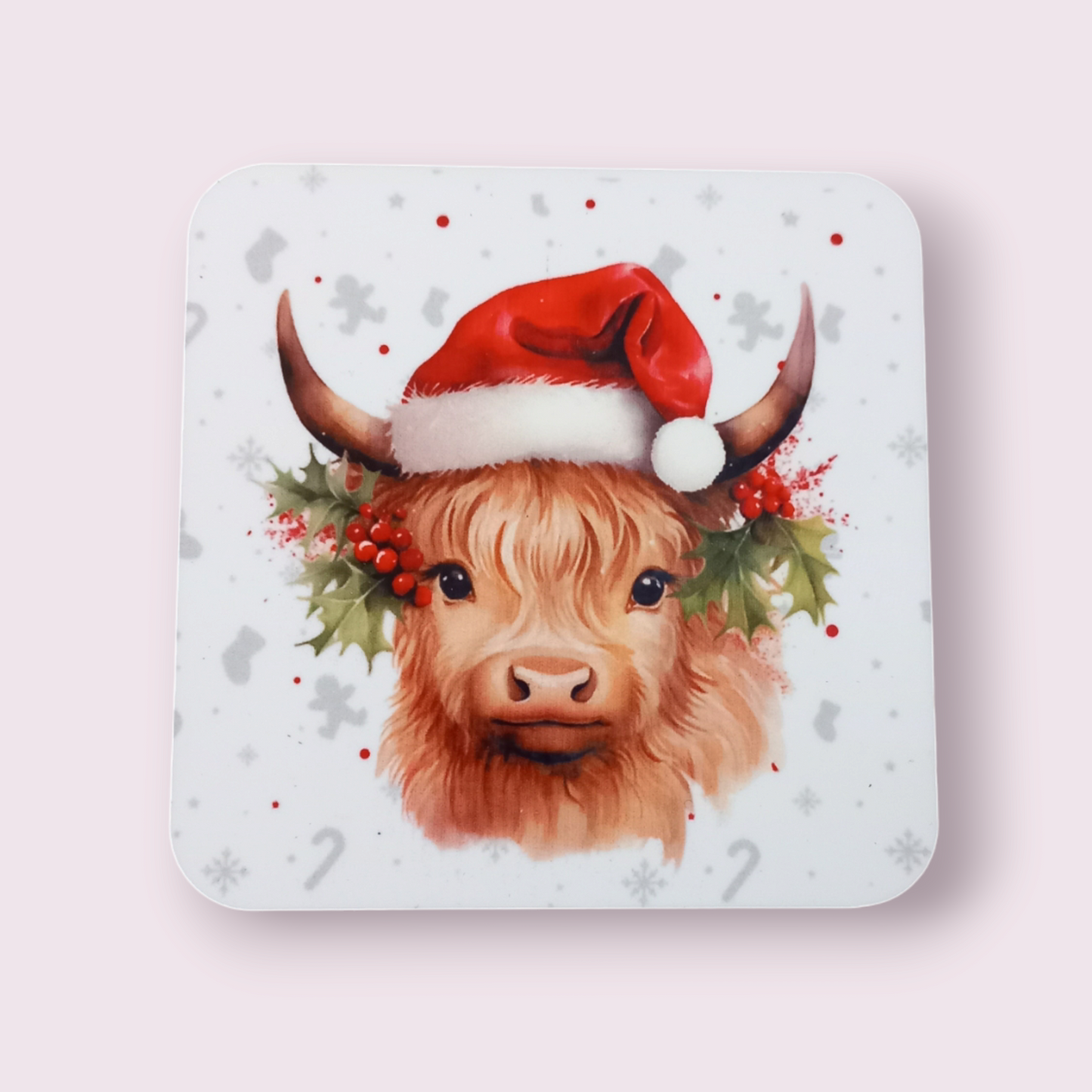 Christmas Highland coaster - Wilde Gifts 