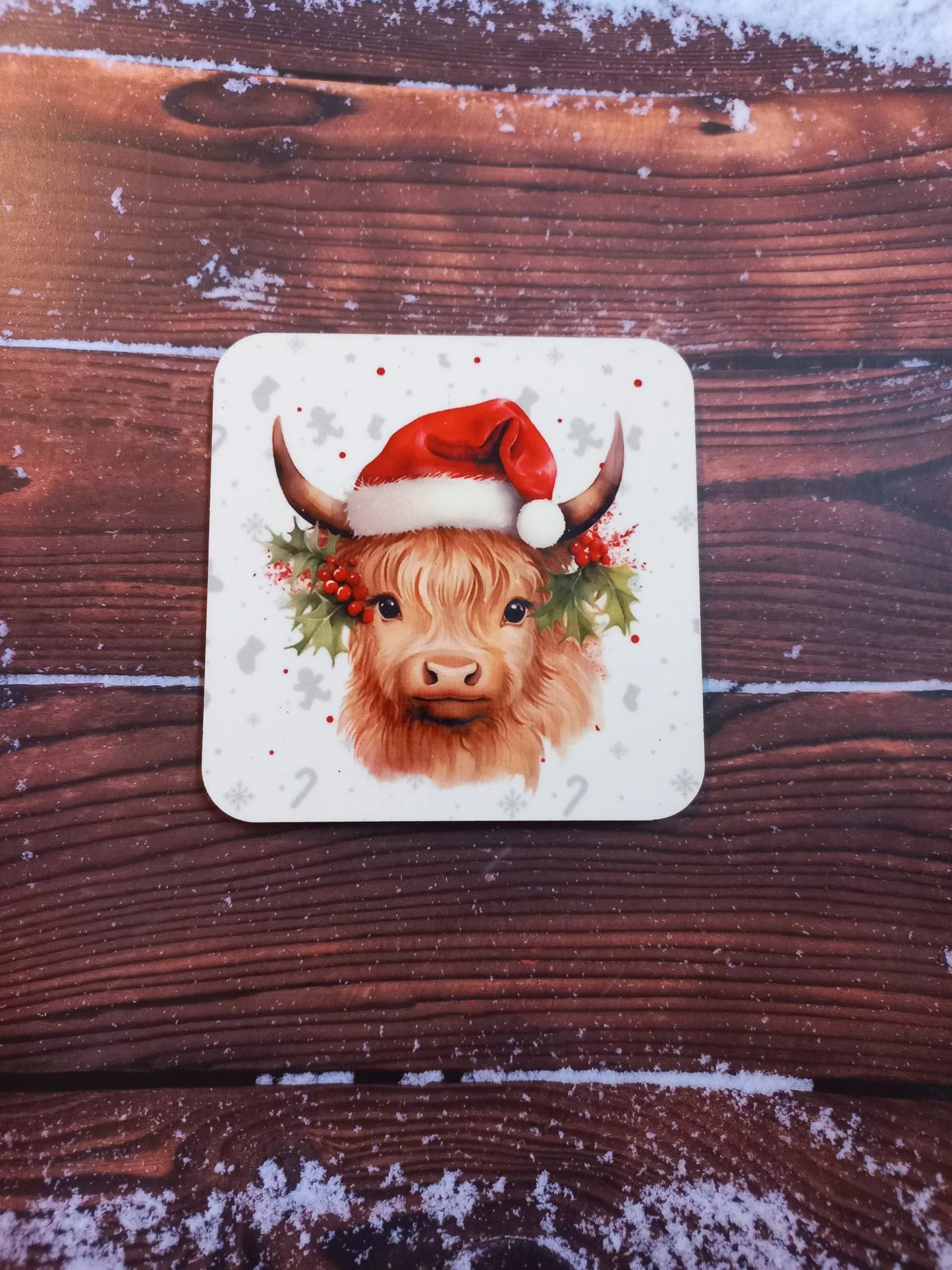 Christmas Highland coaster - Wilde Gifts 