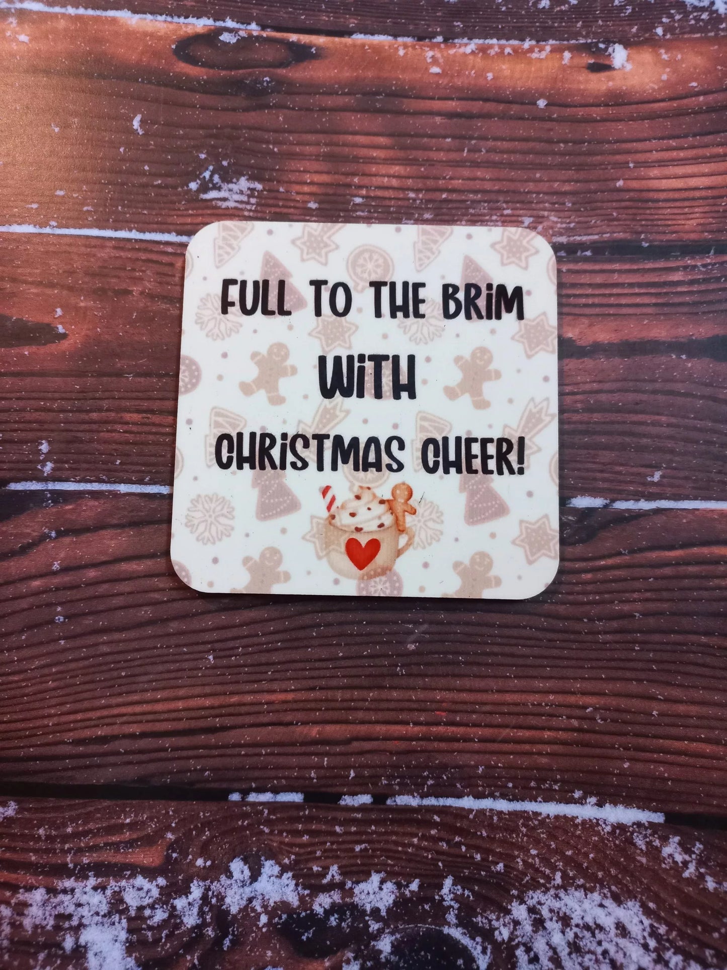 Christmas cheer coaster - Wilde Gifts 