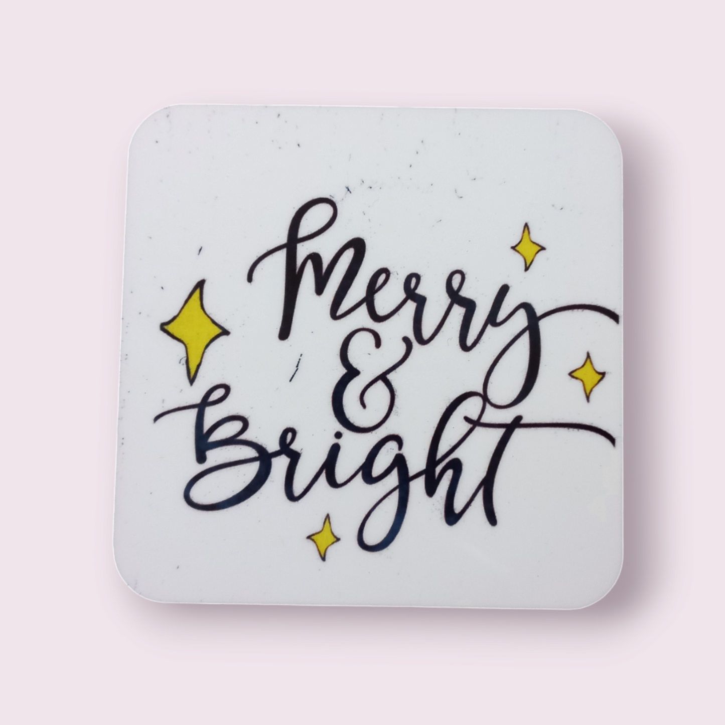 Christmas merry and bright coaster - Wilde Gifts 