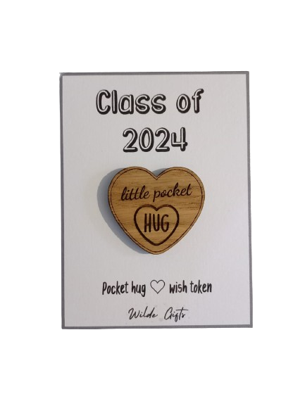 Class of 2024 pocket hug - Wilde Gifts 