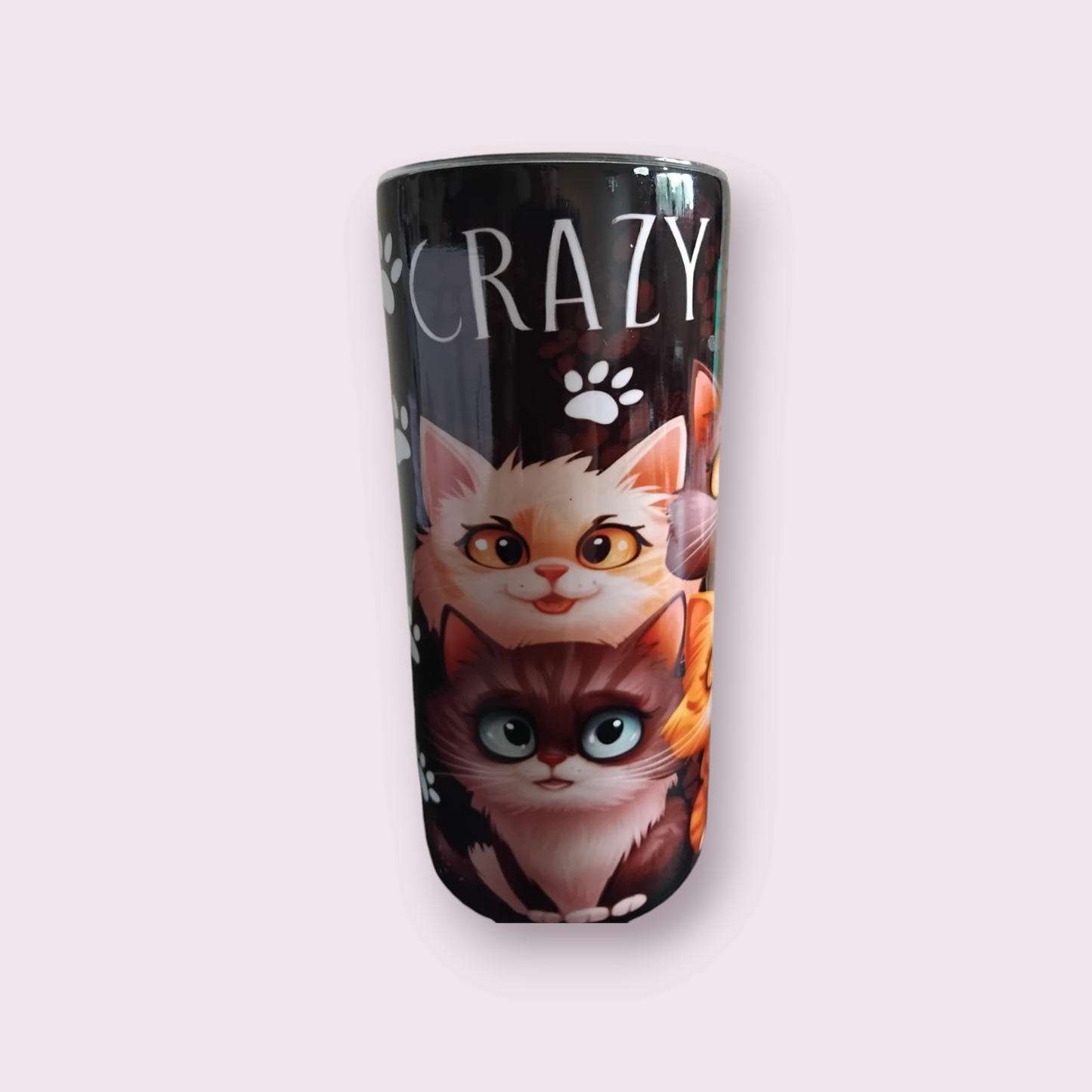 Crazy cat lady 15oz hot cold Tumbler - Wilde Gifts 