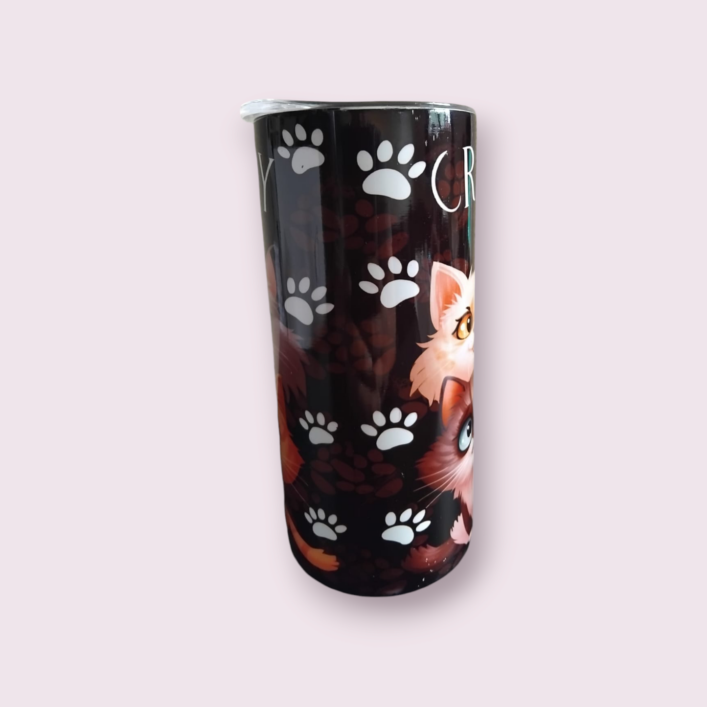 Crazy cat lady 15oz hot cold Tumbler - Wilde Gifts 