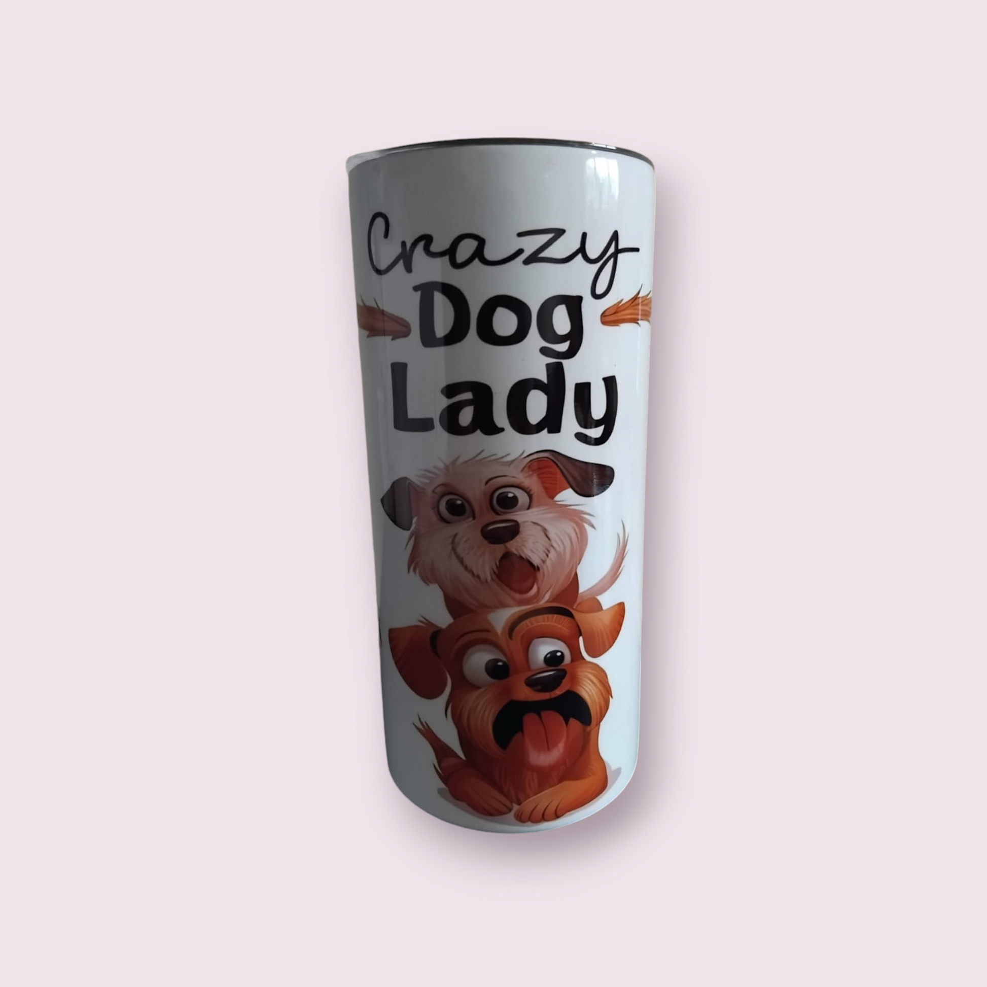 Crazy dog lady 15oz hot cold Tumbler - Wilde Gifts 