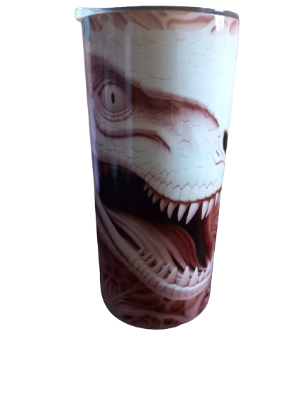 Dinosaur skull 15oz hot cold Tumbler - Wilde Gifts 