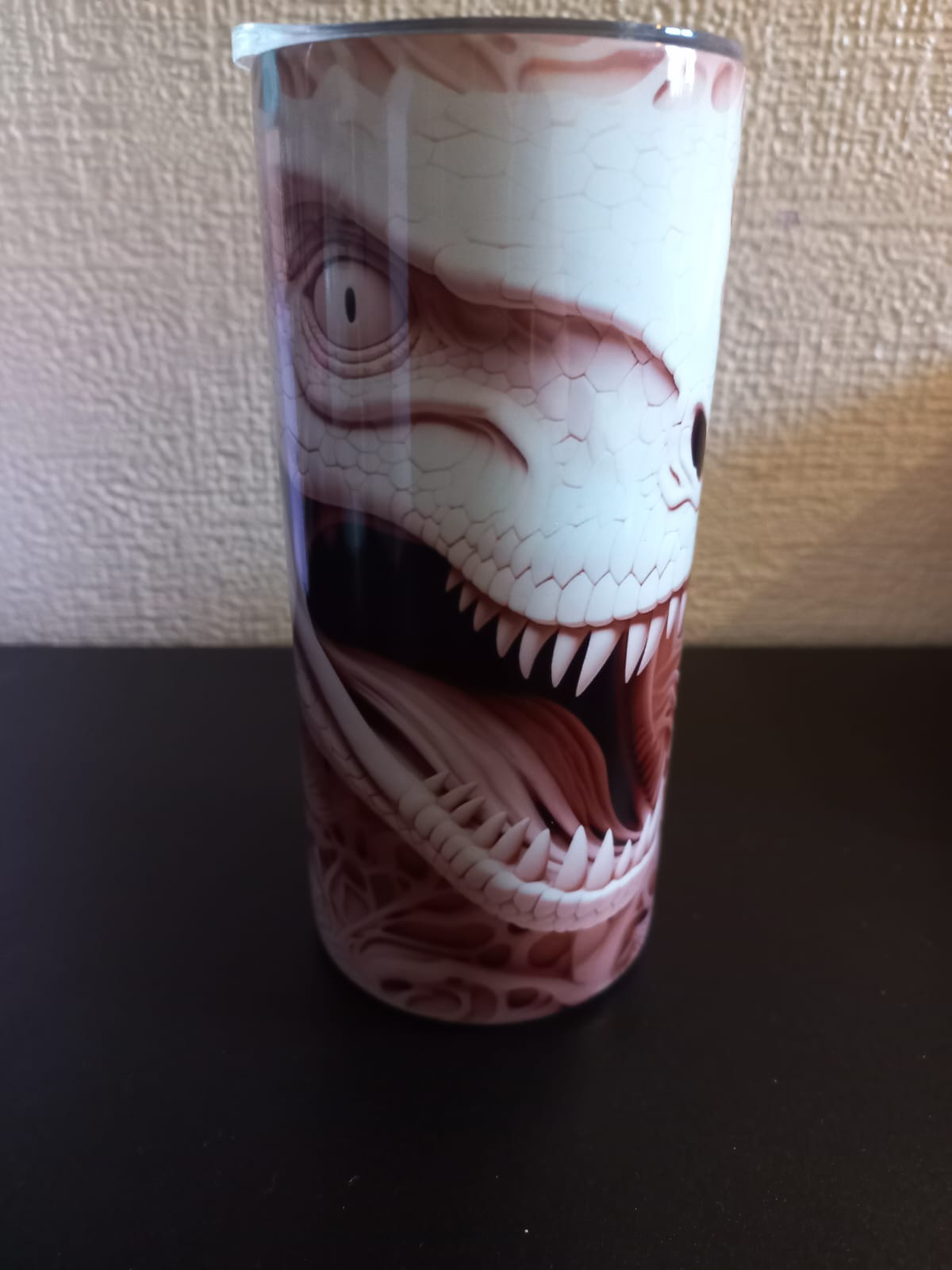 Dinosaur skull 15oz hot cold Tumbler - Wilde Gifts 