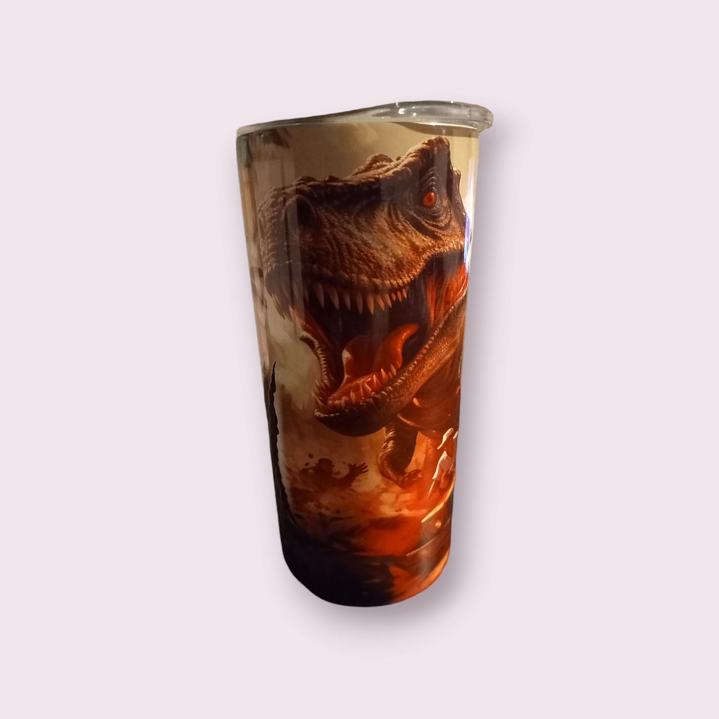 Dinosaur theme 15oz hot cold Tumbler - Wilde Gifts 