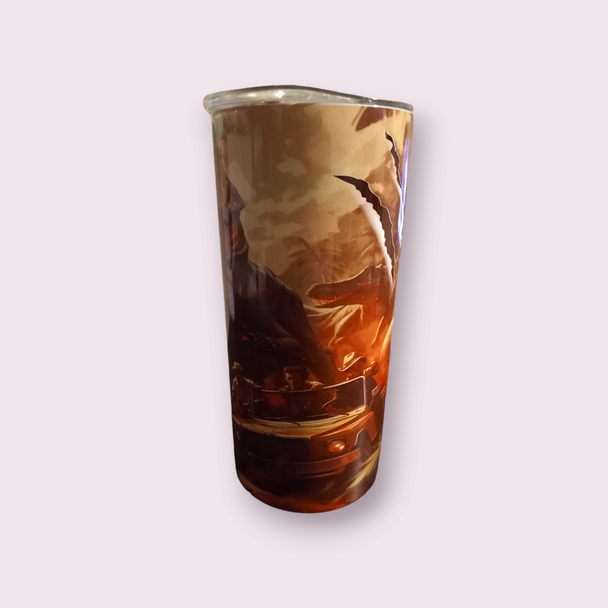 Dinosaur theme 15oz hot cold Tumbler - Wilde Gifts 