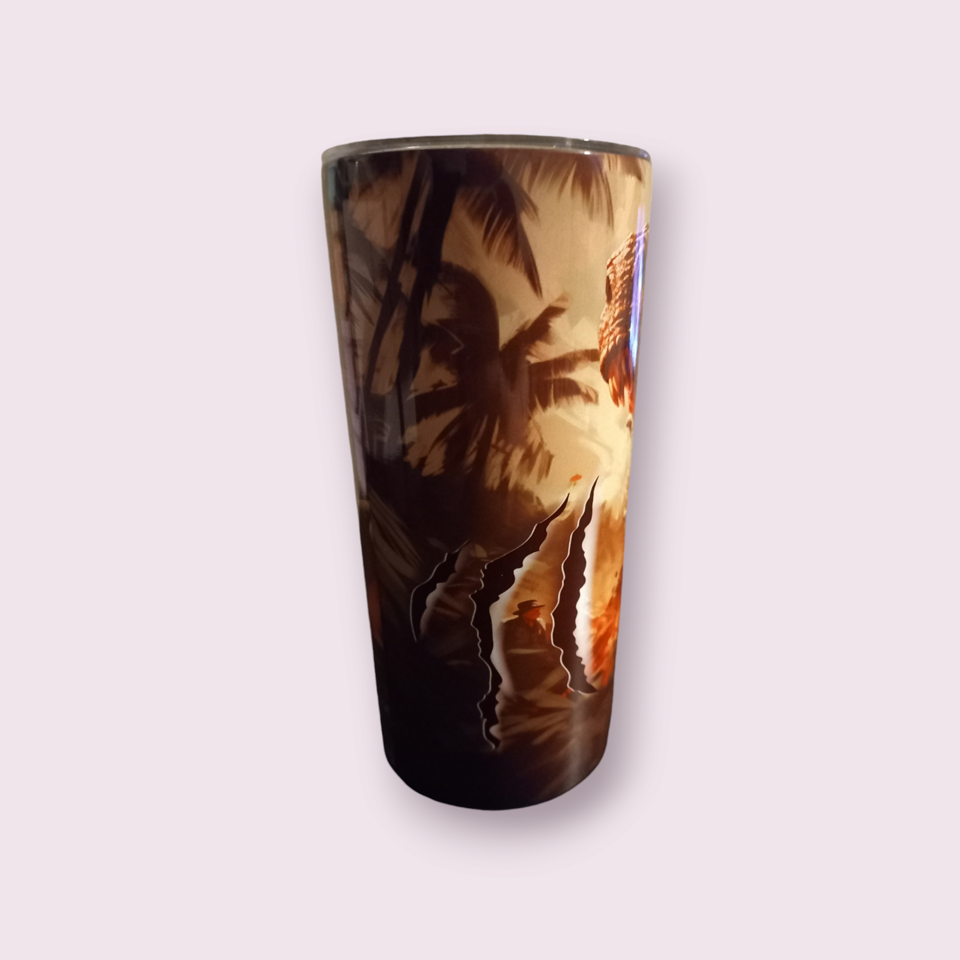 Dinosaur theme 15oz hot cold Tumbler - Wilde Gifts 