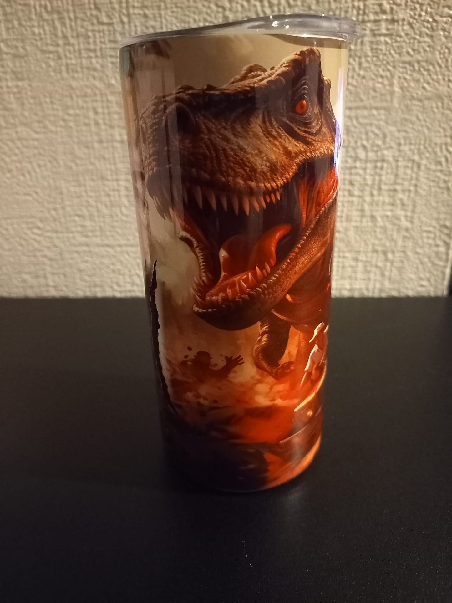 Dinosaur theme 15oz hot cold Tumbler - Wilde Gifts 