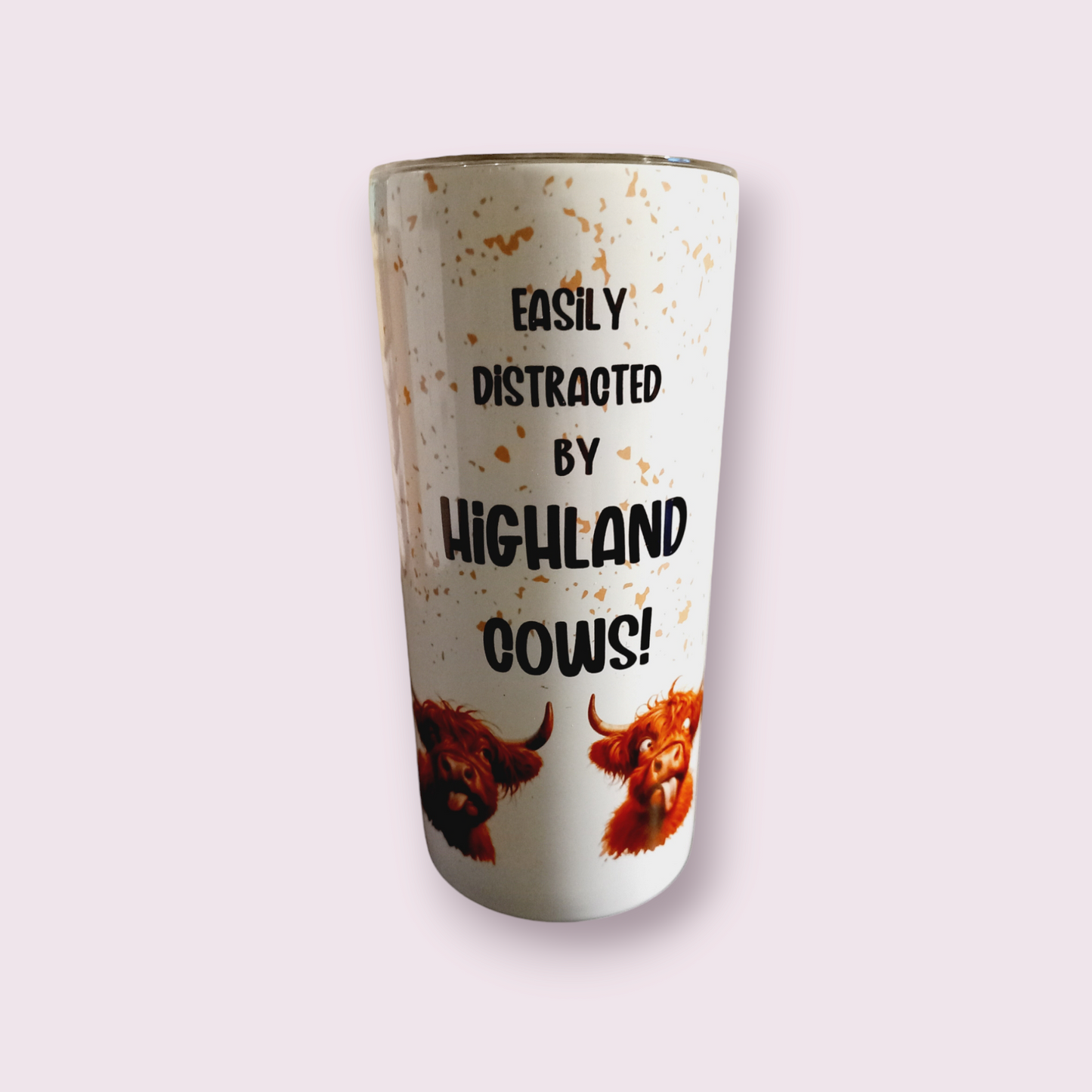 Distracted by Highland Cows 15oz hot cold Tumbler - Wilde Gifts 