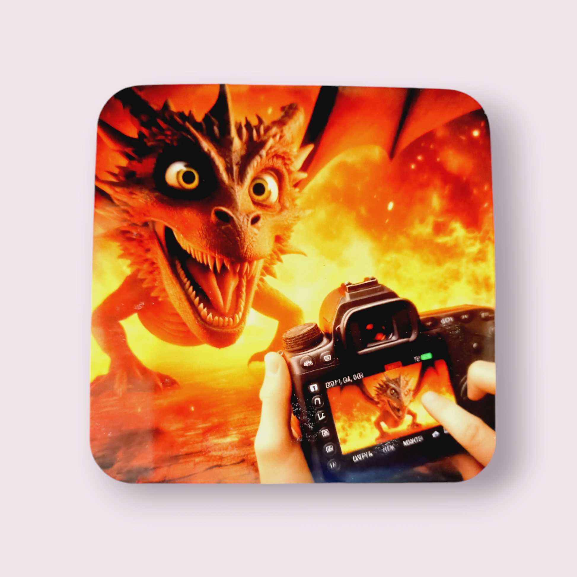 Dragon selfie Coaster - Wilde Gifts 