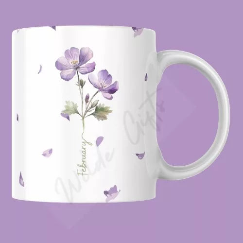 February Birthflower 11oz Mug - Wilde Gifts 