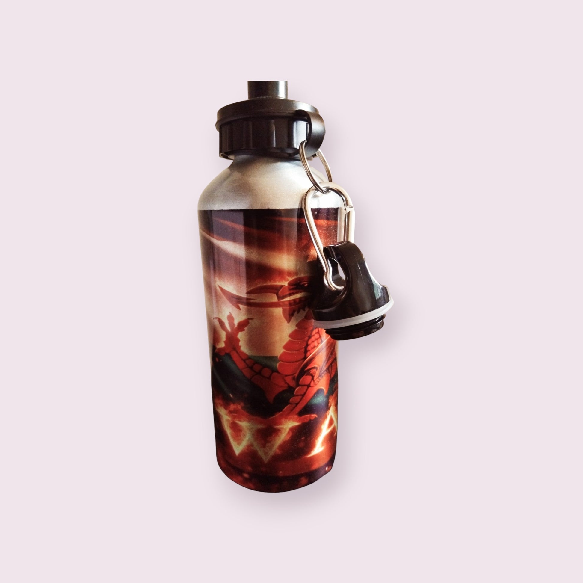 Fiery Wales 600ml Water Bottle - Wilde Gifts Water Bottle