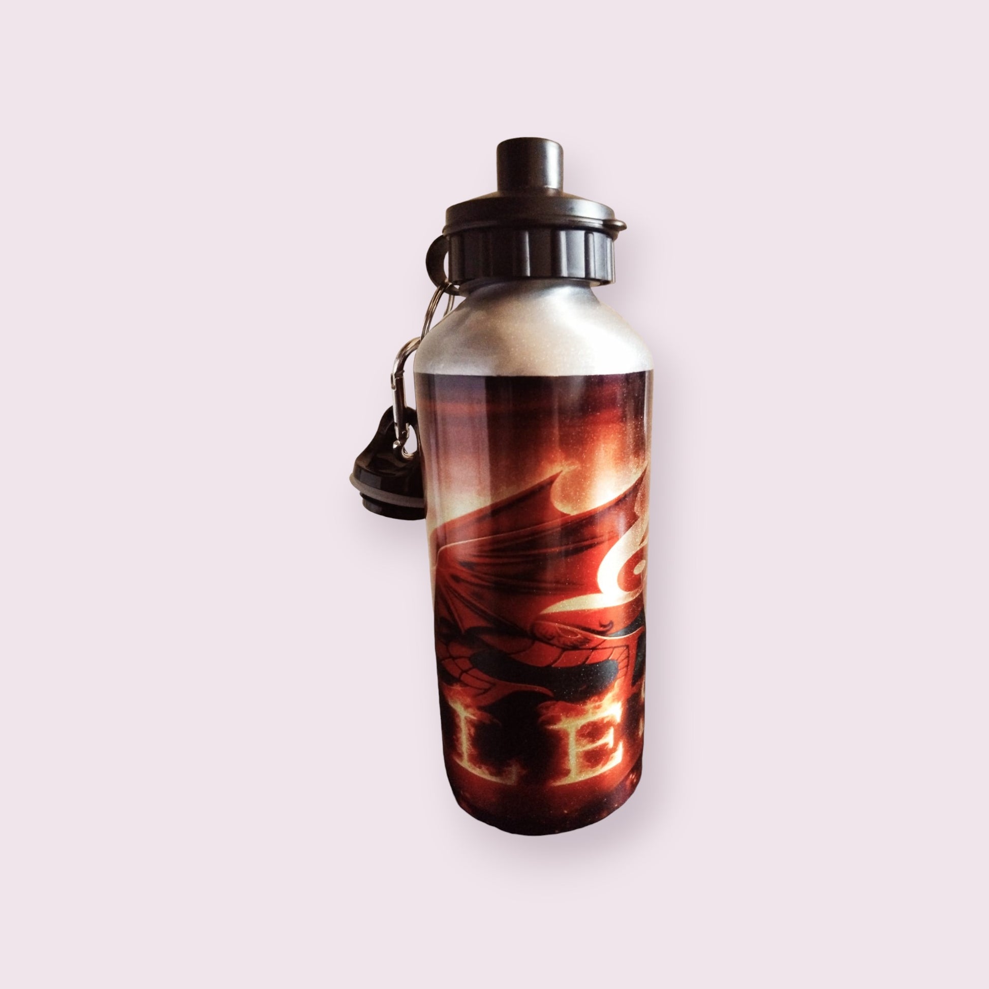 Fiery Wales 600ml Water Bottle - Wilde Gifts Water Bottle