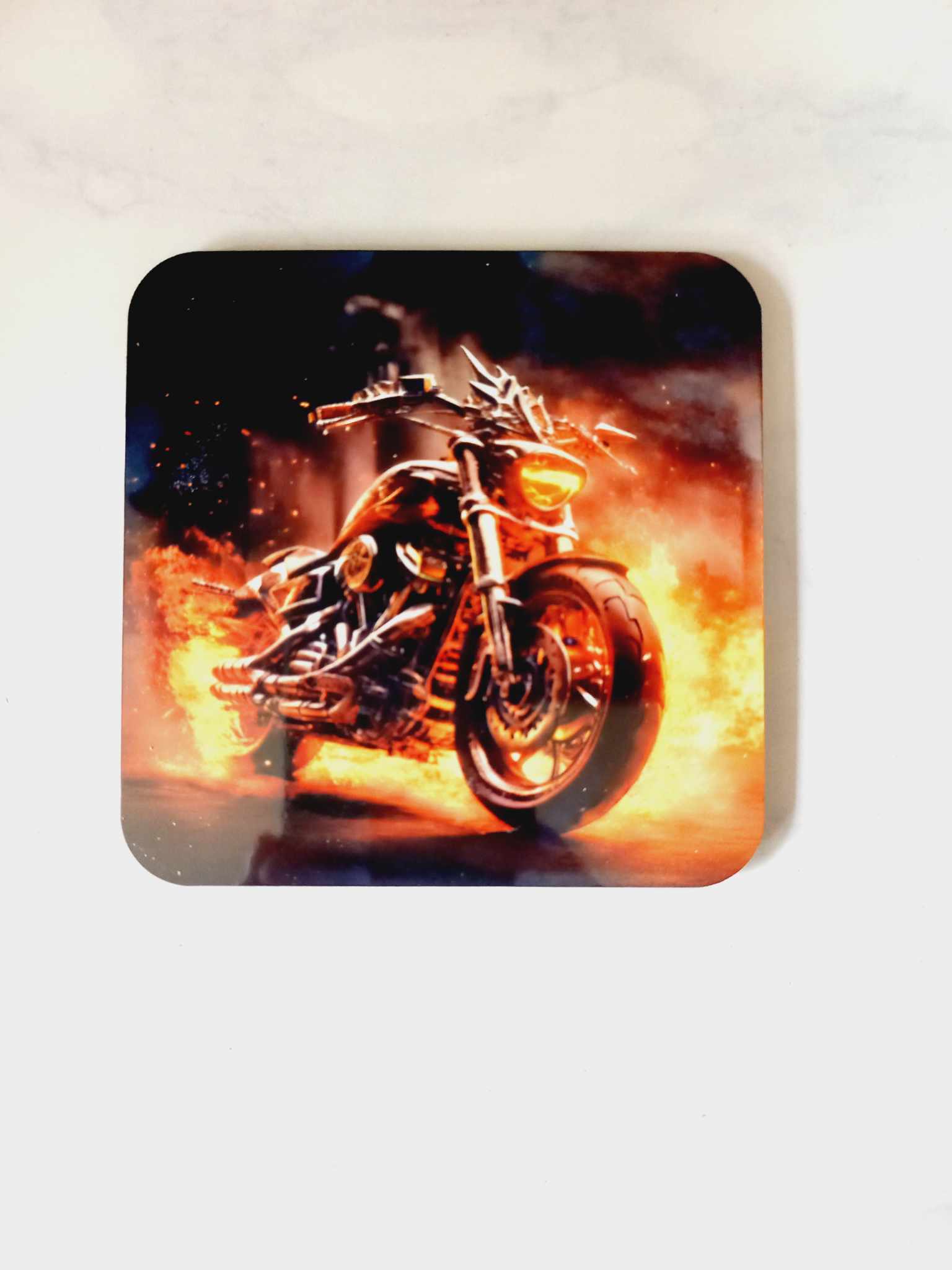 Fiery bike Coaster - Wilde Gifts 