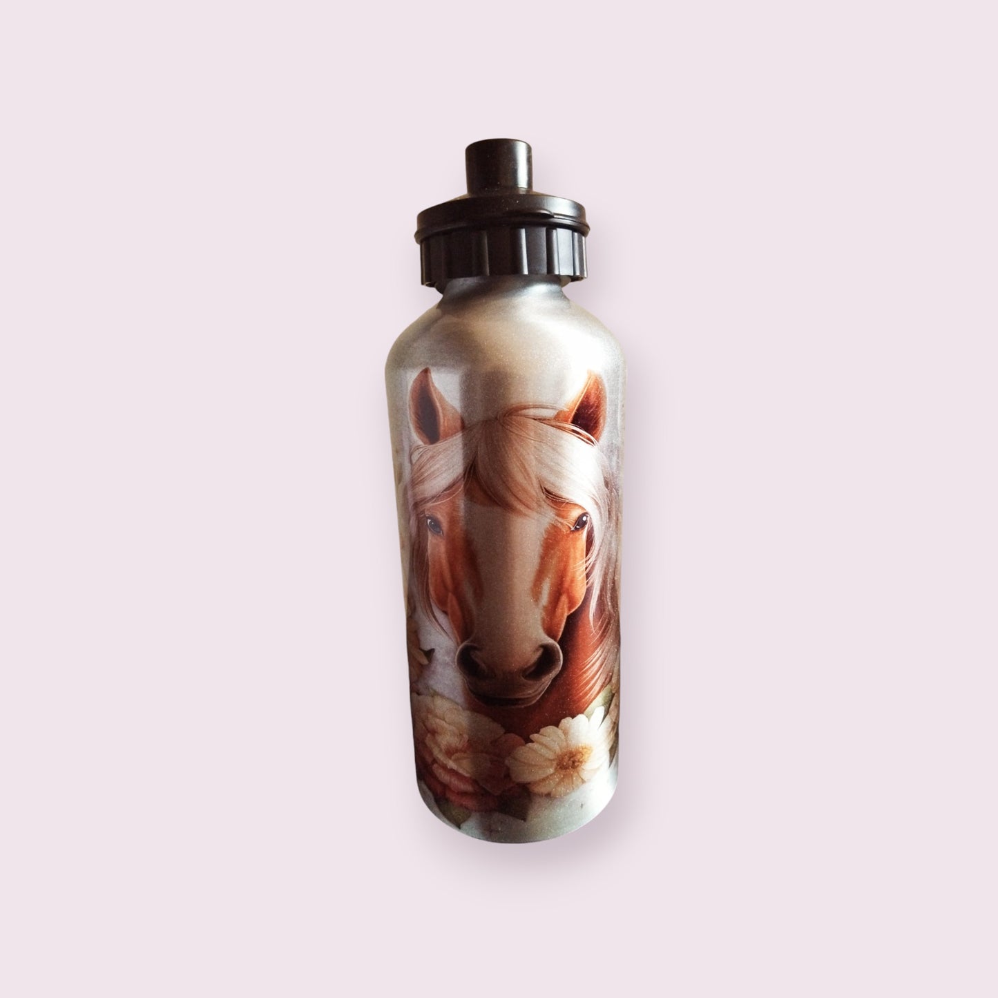 Floral Horse 600ml Water Bottle - Wilde Gifts Water Bottle