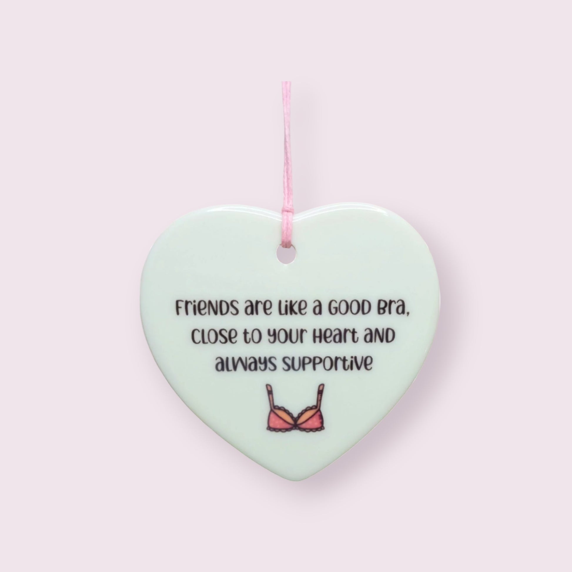 Friendship good bra 7cm ceramic heart - Wilde Gifts Ceramic Hearts