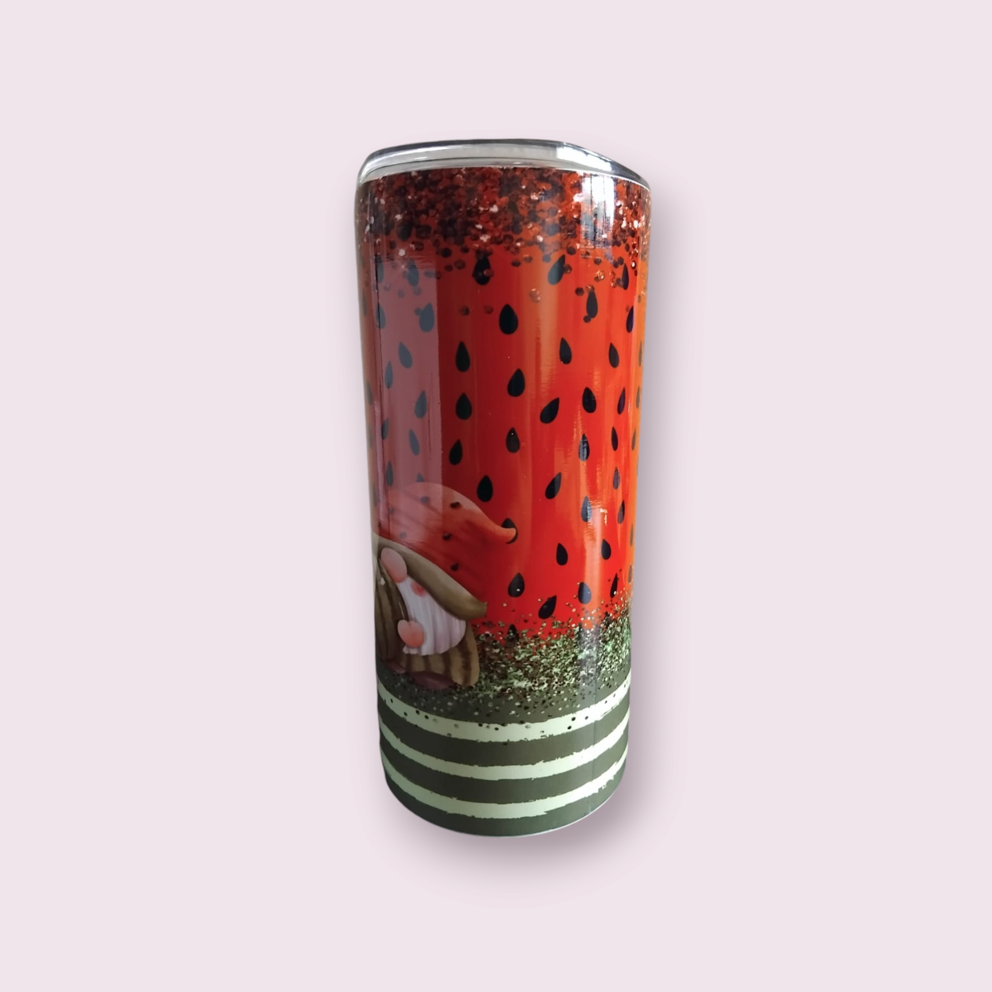 Gnome watermelon 15oz hot cold Tumbler - Wilde Gifts 