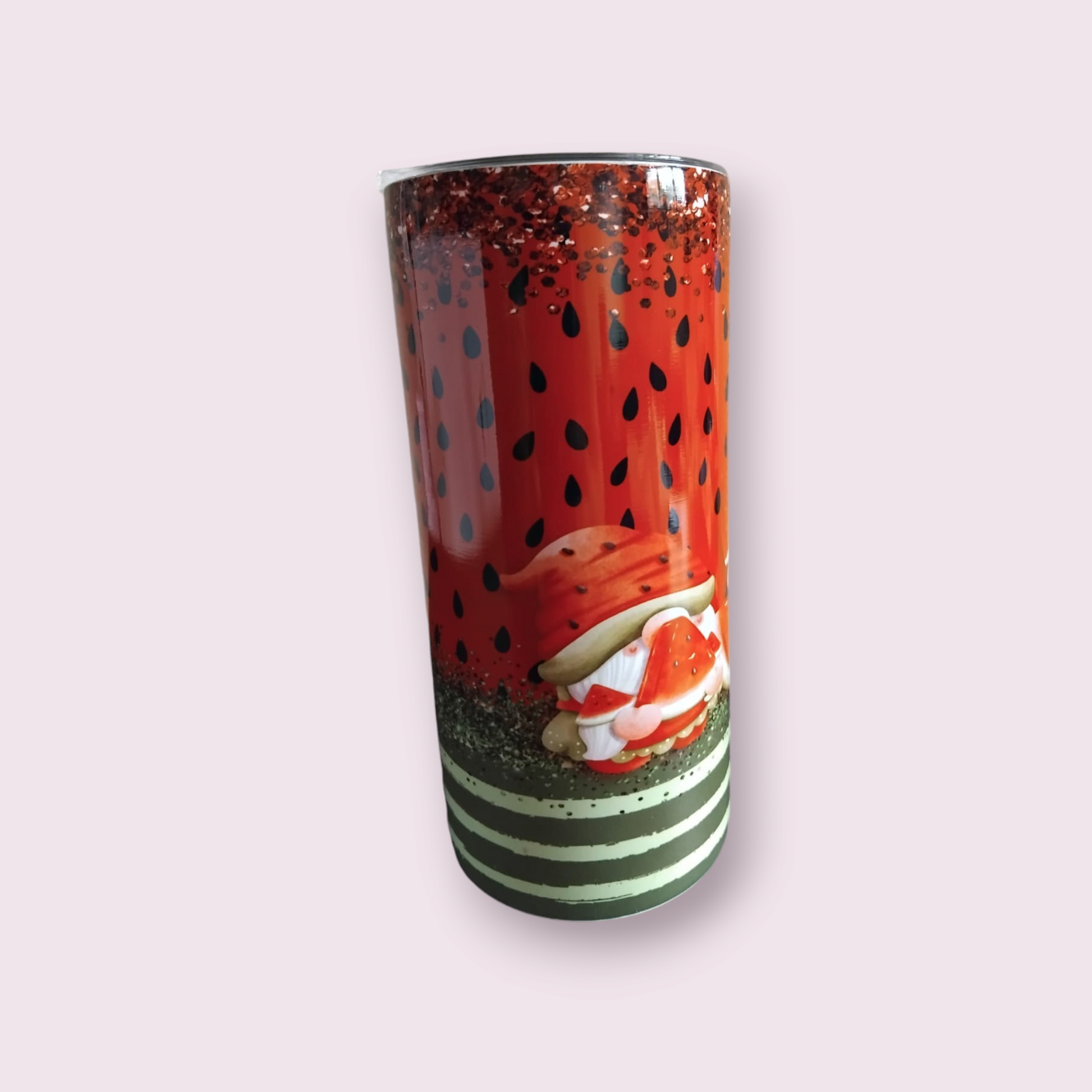 Gnome watermelon 15oz hot cold Tumbler - Wilde Gifts 